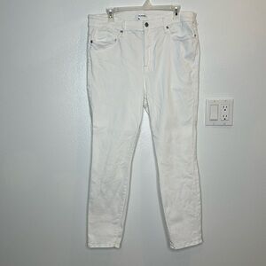 Good American White Good Legs Crop Jeans